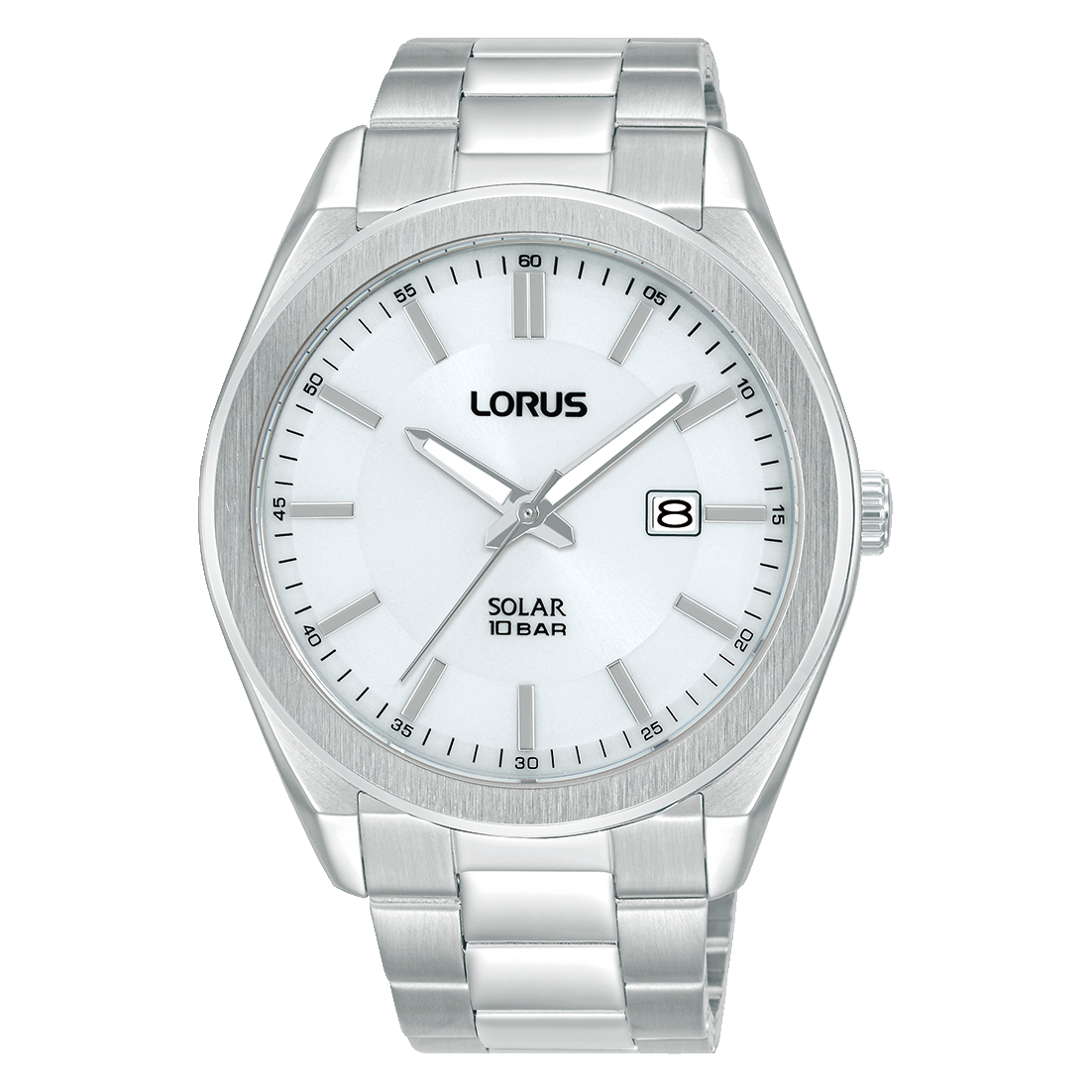 Lorus Mens Silver Watch RX355AX9