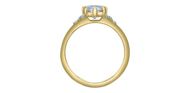 Lab Diamond 10KY 1.15TW Engagement Ring R31619 Diamond Evolution