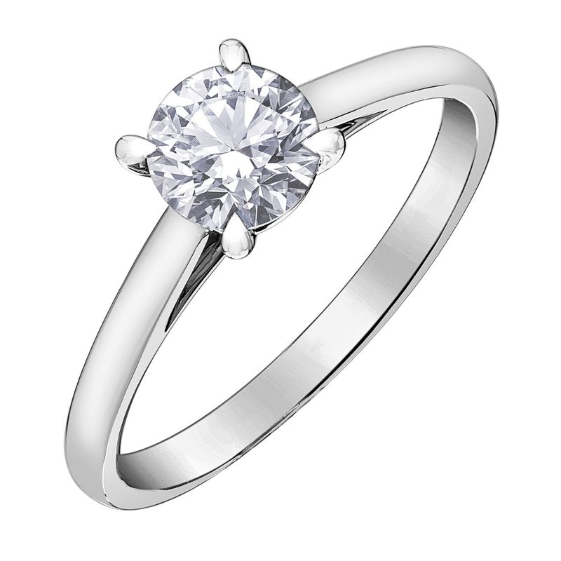 Maple Leaf 18KPD .82TW Diamond Engagement Ring R10176