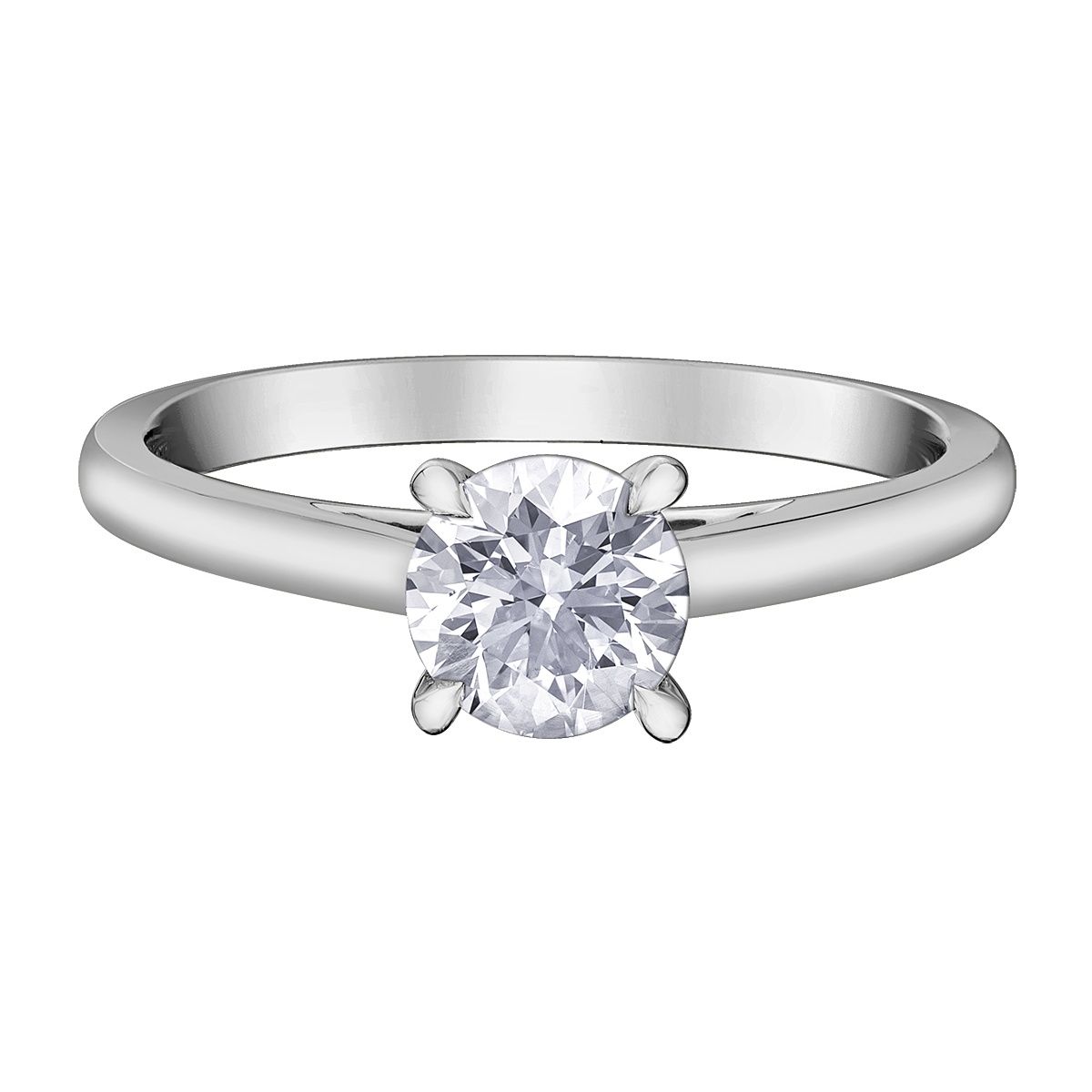 Maple Leaf 18KPD .82TW Diamond Engagement Ring R10176