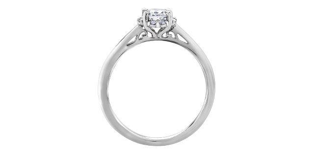 Maple Leaf 18KPD .45TW Diamond Engagement Ring R30187 Eternal Flames