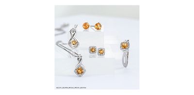 Corona Citrine 10KW Gemstone Ring R51Y64