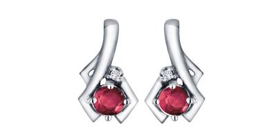 Corona Ruby 10KW Gemstone Earrings EE2704