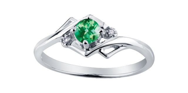 Corona Emerald 10KW Gemstone Ring R51Z39
