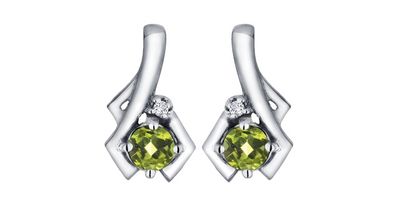 Corona Peridot 10KW Gemstone Earrings EE2704