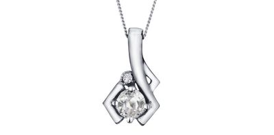 Corona White Topaz 10KW Gemstone Necklace PP2704