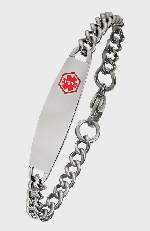 Perrin Stainless Steel Medical ID Child's Bracelet  7" SB605Med