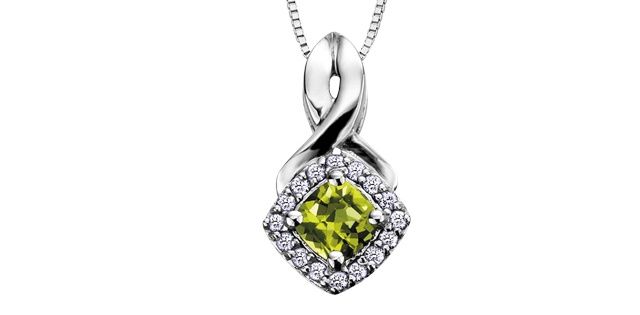 Corona Peridot 10KW Gemstone Necklace PP2351