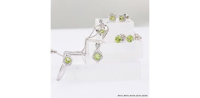 Corona Peridot 10KW Gemstone Necklace PP2351