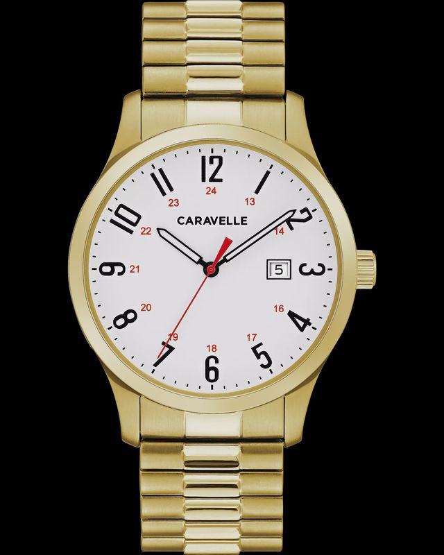 Caravelle Yellow Expansion Mens Watch 44B117