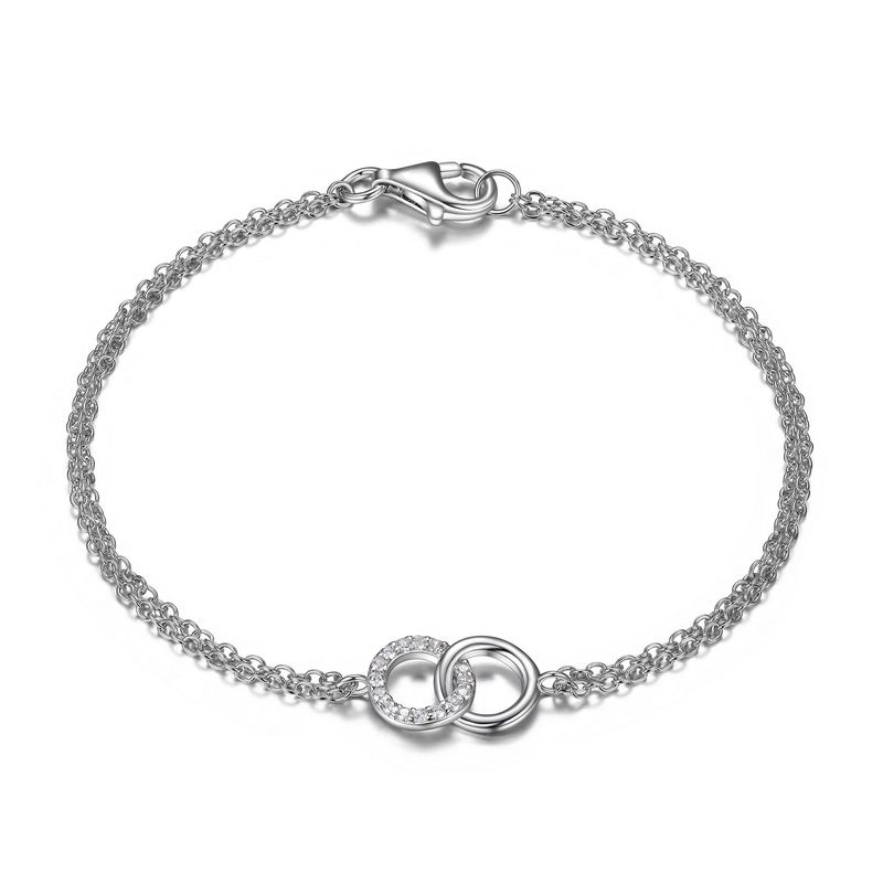 Reign Sterling Silver Interlocking Circle Bracelet R1A8SG0041