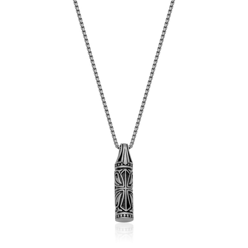 SteelX Necklace Stainless Steel - Celtic Memorial Urn 20+2" T3XF640122