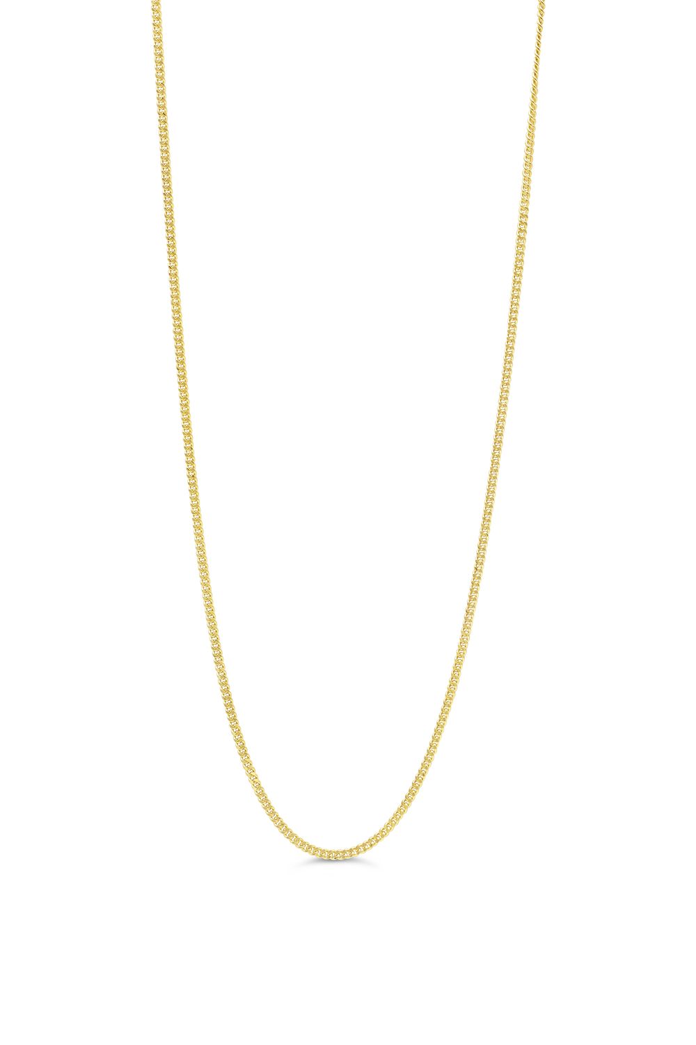 Bella 14K Yellow Gold Curb Link 18" Chain 514
