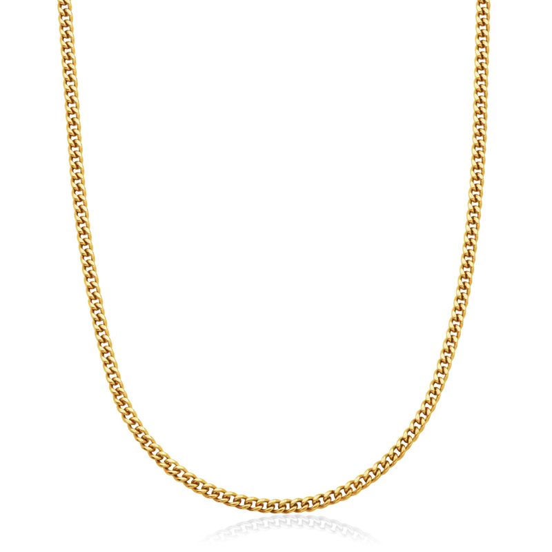 SteelX Chain Stainless Steel  - Gold Plated Cuban 20" T0XE180220