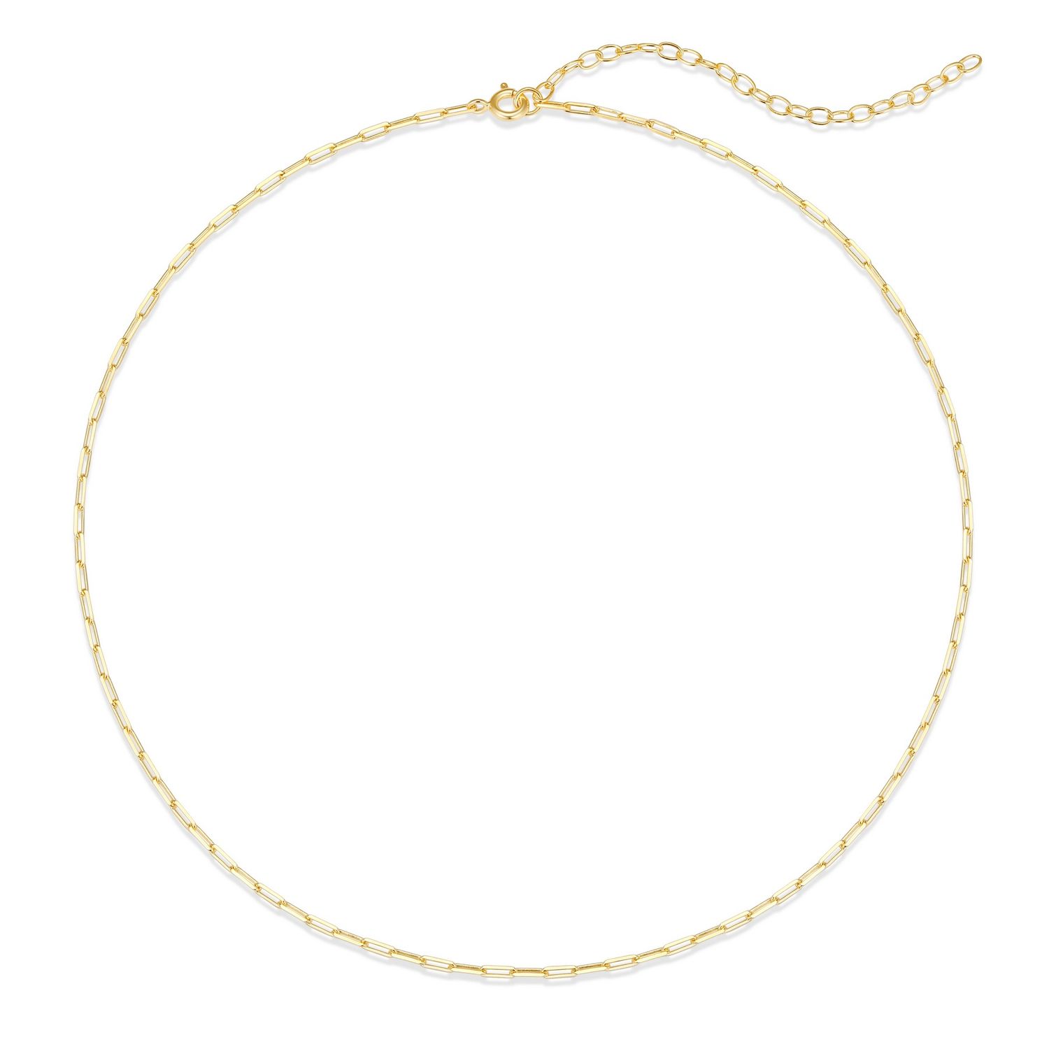 Reign Sterling Gold Plated Cable Necklace 30A98S951Y
