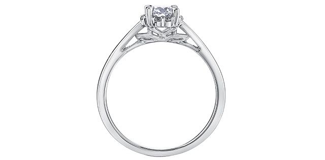 Maple Leaf Diamond 18KPD .58TW Engagement Ring R31021 Eternal Flames