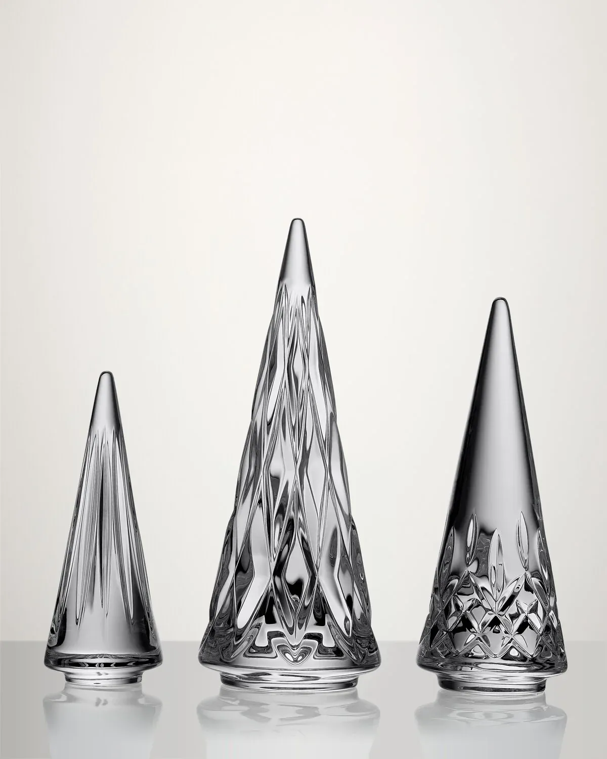 Standing Christmas Trees set of 3 Waterford