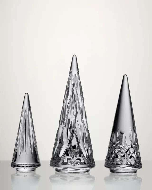 Standing Christmas Trees set of 3 Waterford