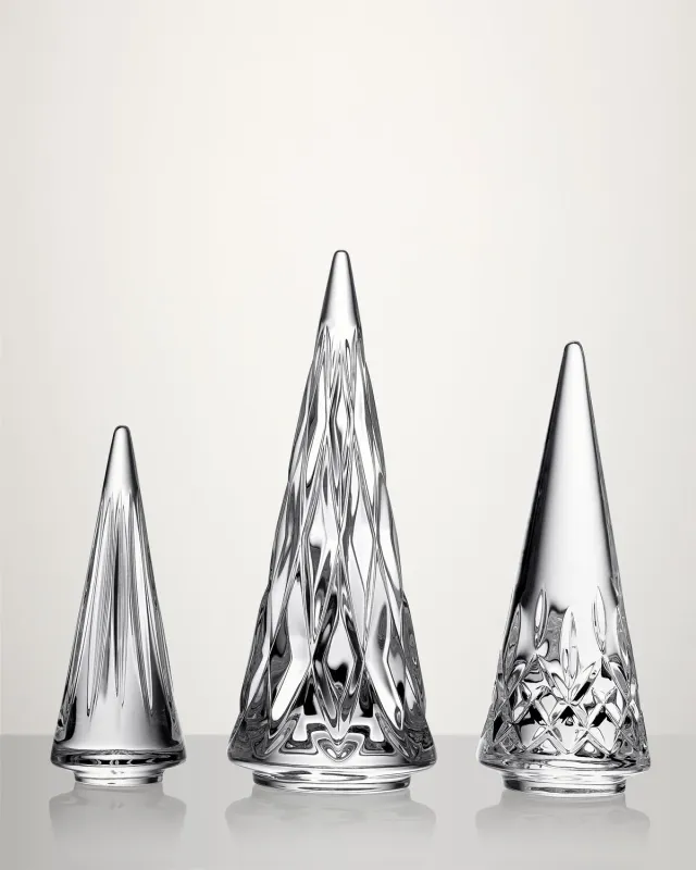 Standing Christmas Trees set of 3 Waterford