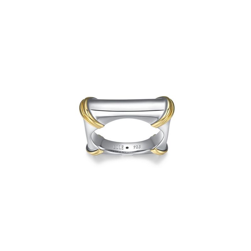 ELLE Sterling Silver Bamboo Ring Size 9 R4LAGPA0