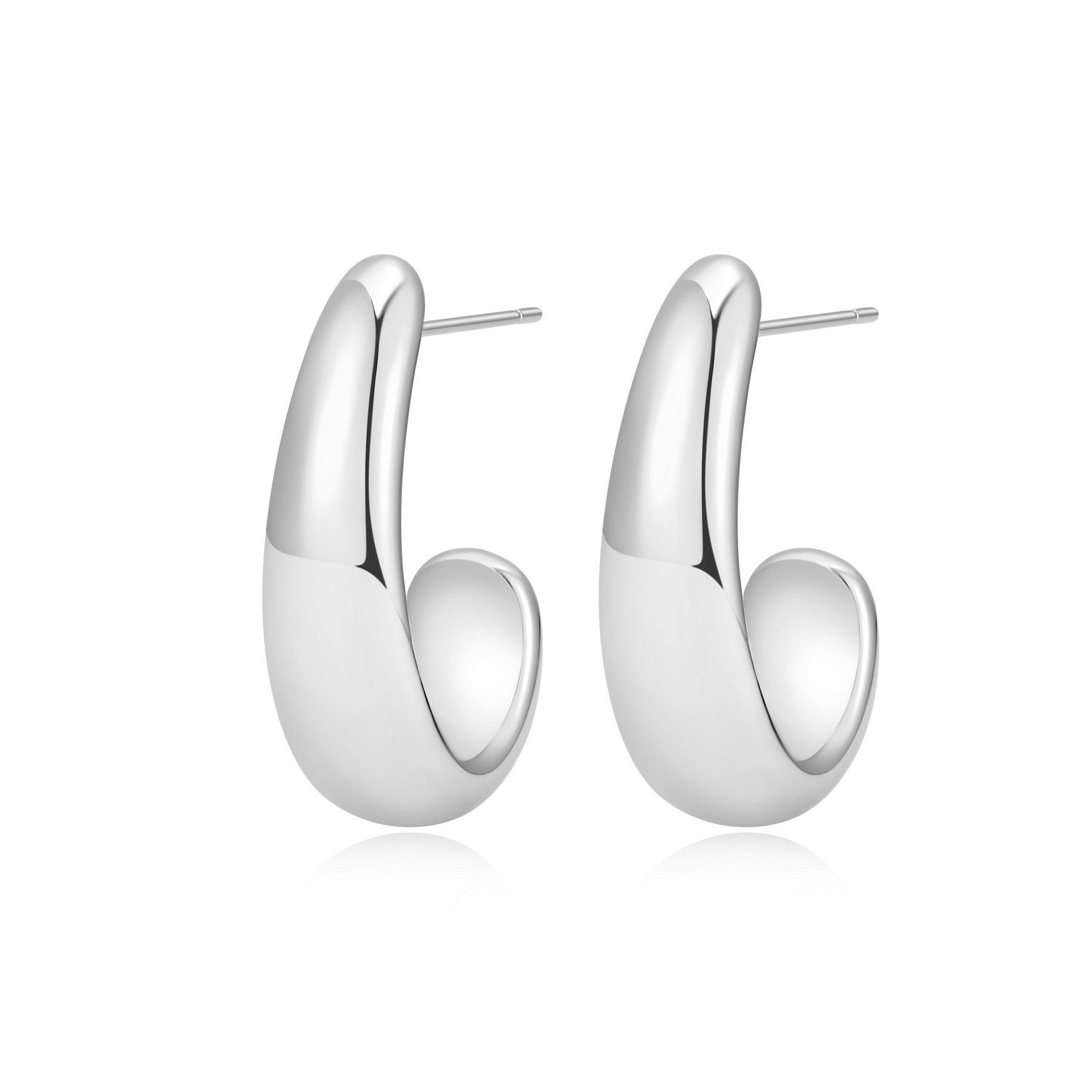 Reign Sterling Silver Gradual Half Hoop Earrings R2AUPEA000