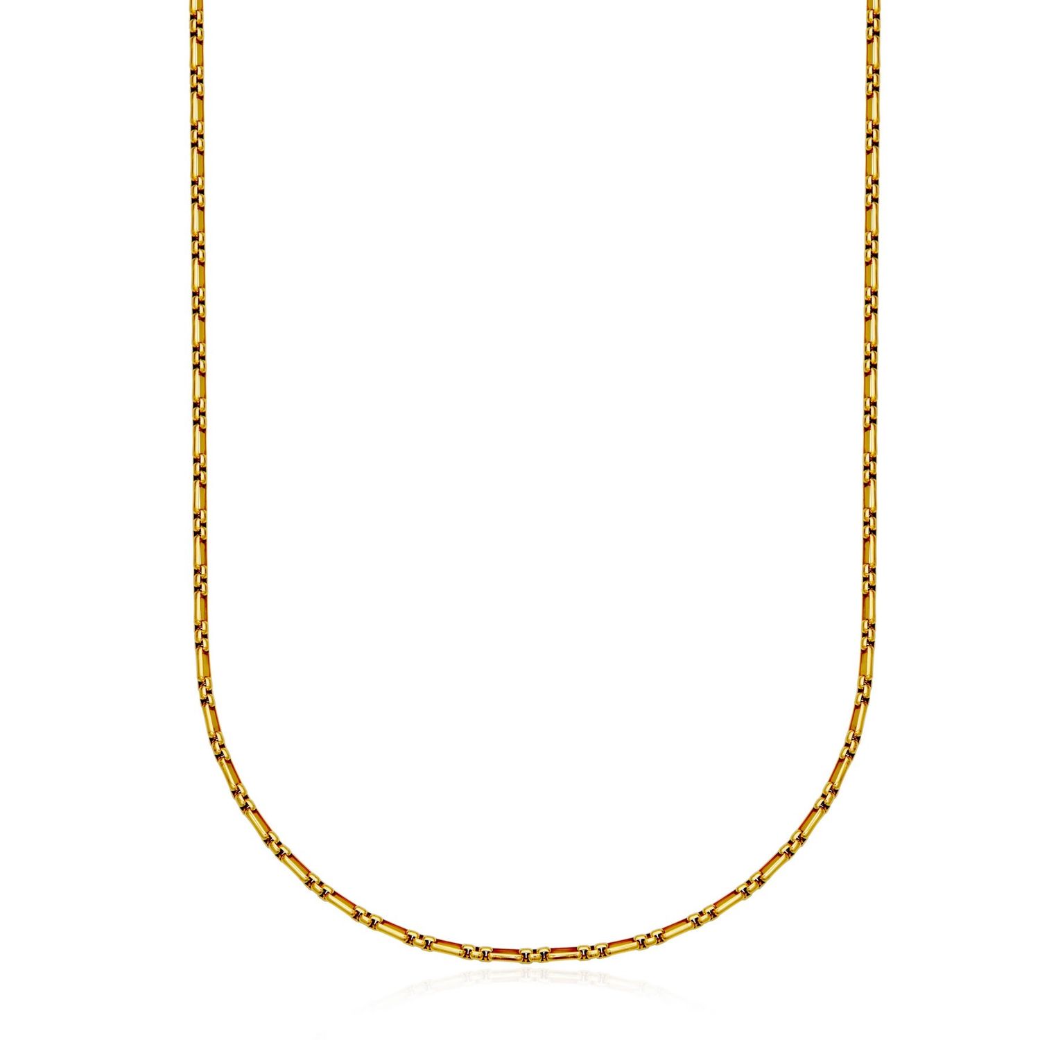 SteelX Chain Stainless Steel - Gold Plated Fancy Link 16+2"