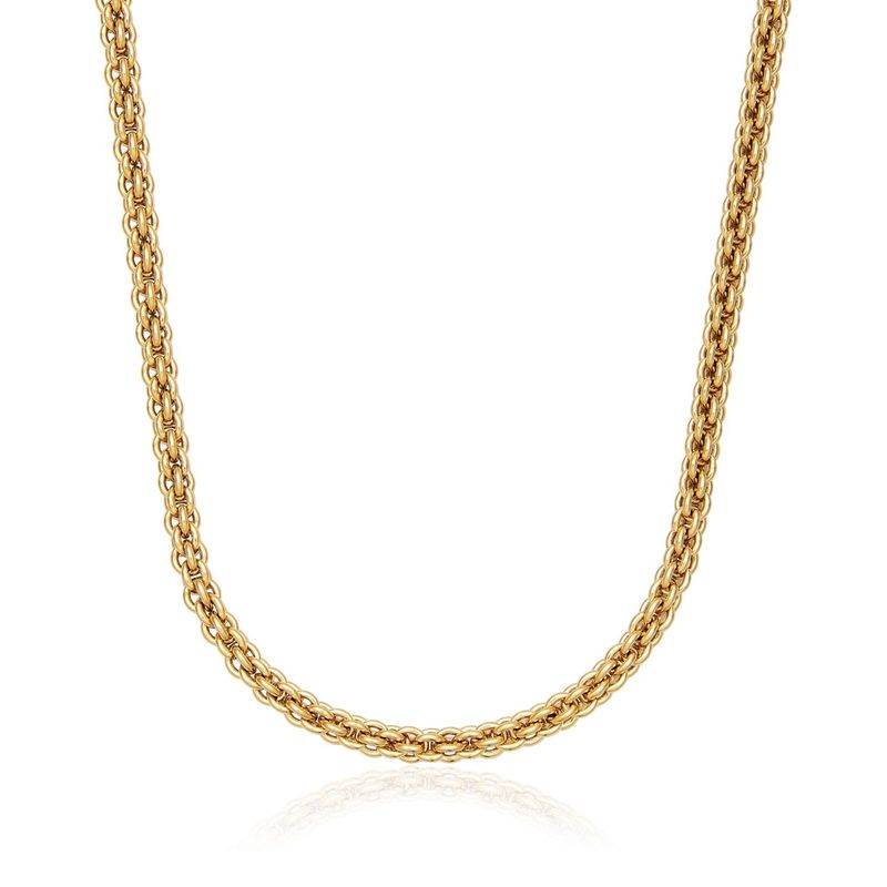 SteelX Chain Stainless Steel - Gold Plated Round Multi Link 16+2" T0XJ050216
