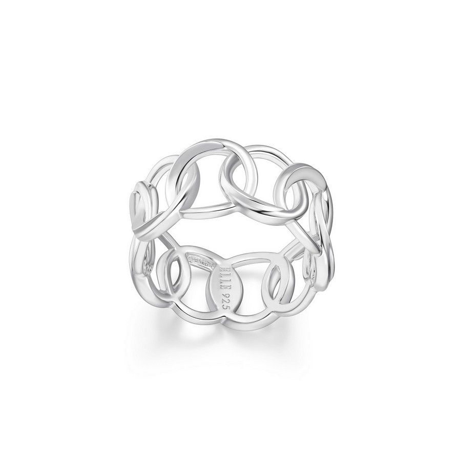 ELLE Sterling Silver Swirl Ring Size 8 R4LAJJA0AG