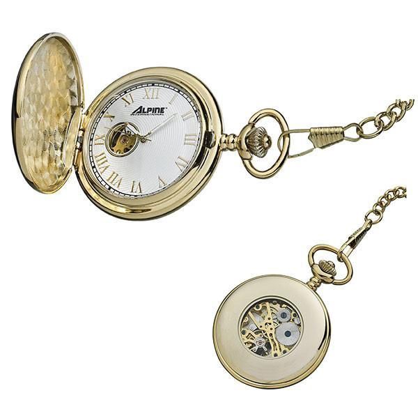 Alpine Mechanical Pocket Watch - Gold Plated W3759