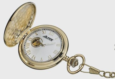 Alpine Mechanical Pocket Watch - Gold Plated W3759