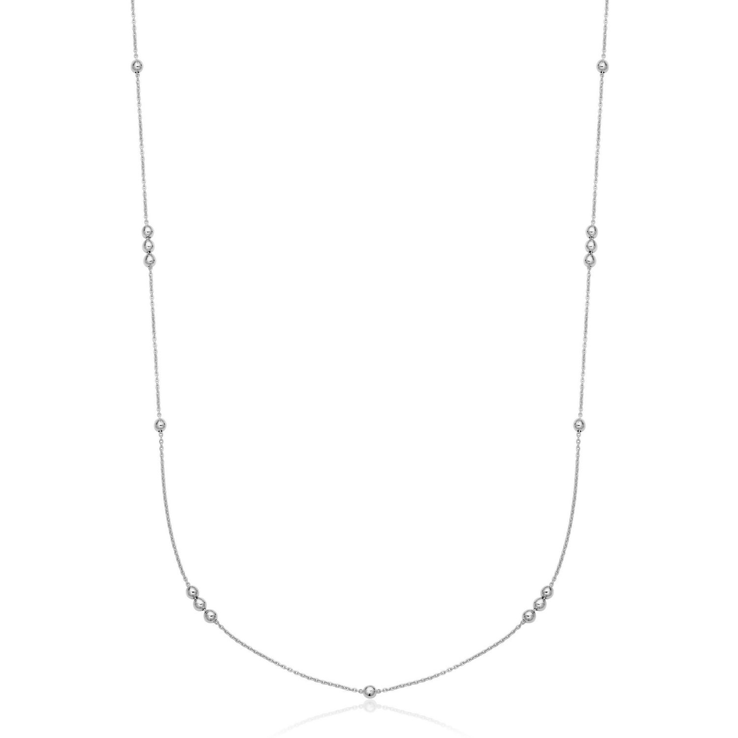 Reign Sterling Silver Simple Station Necklace R0FAN15416