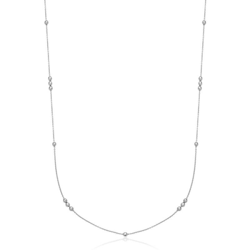 Reign Sterling Silver Simple Station Necklace R0FAN15416