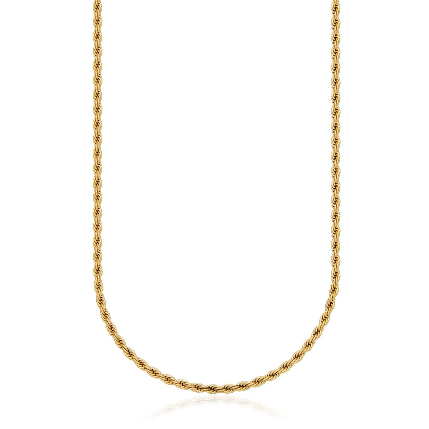 SteelX Chain Stainless Steel - Gold Plated Rope 22" T0XH450222