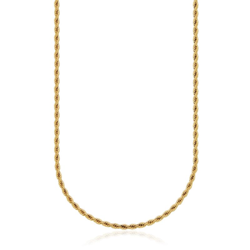 SteelX Chain Stainless Steel - Gold Plated Rope 22" T0XH450222