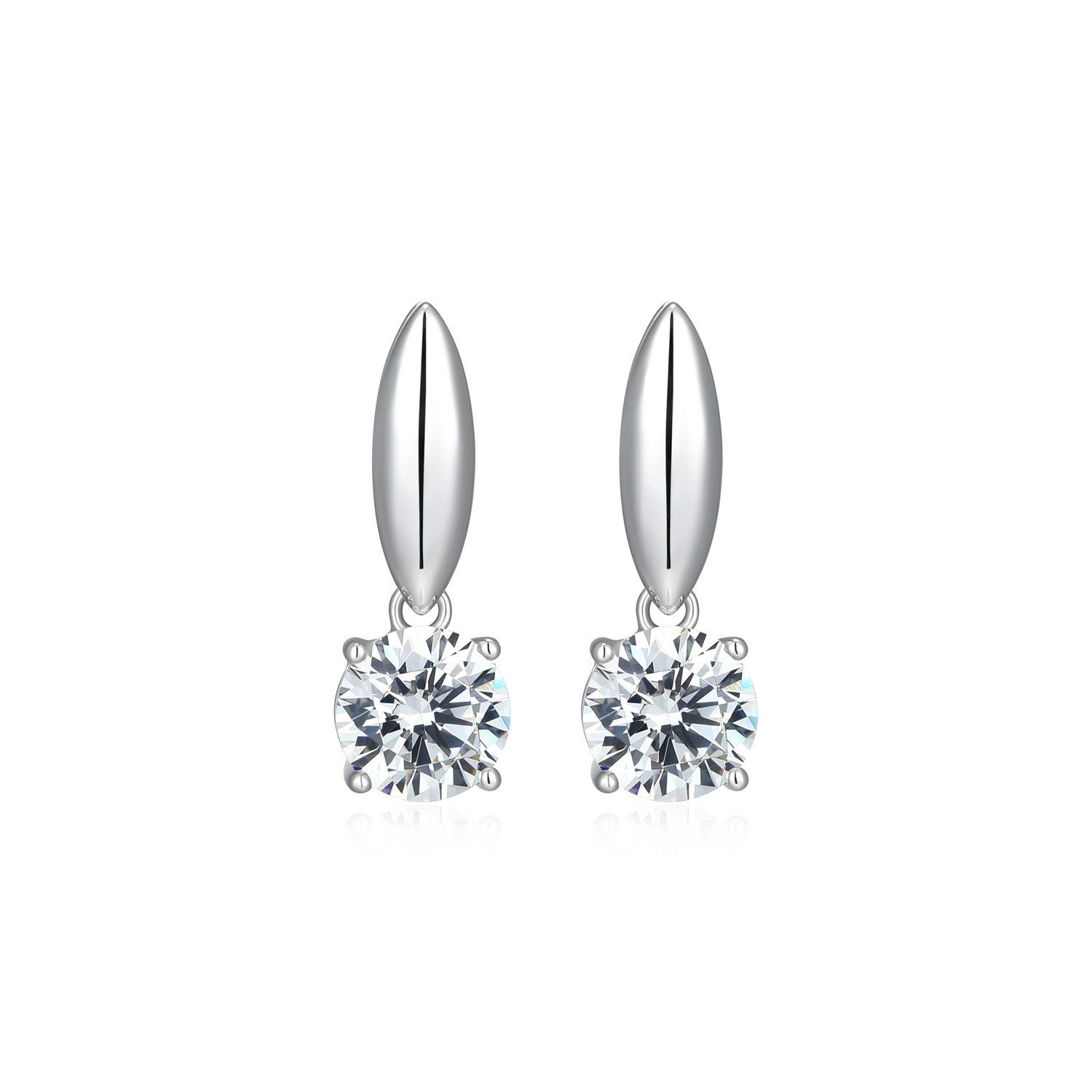 Reign Sterling Silver Cubic Zirconia Drop Stud Earrings R2AVBY0000