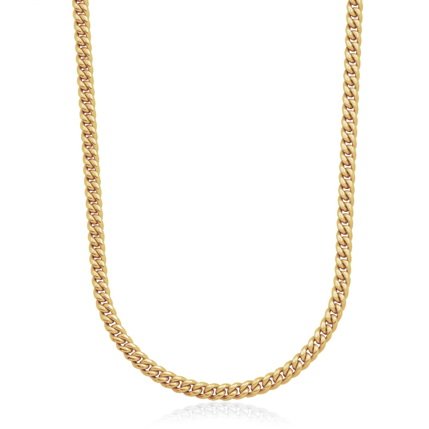 SteelX Chain Stainless Steel - Gold Plated Cuban 22" T0XE170224