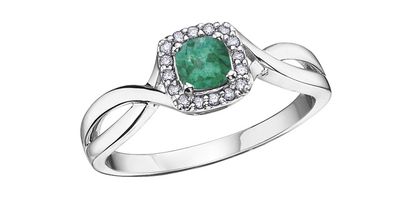 Corona Emerald 10KW Gemstone Ring R51Y64