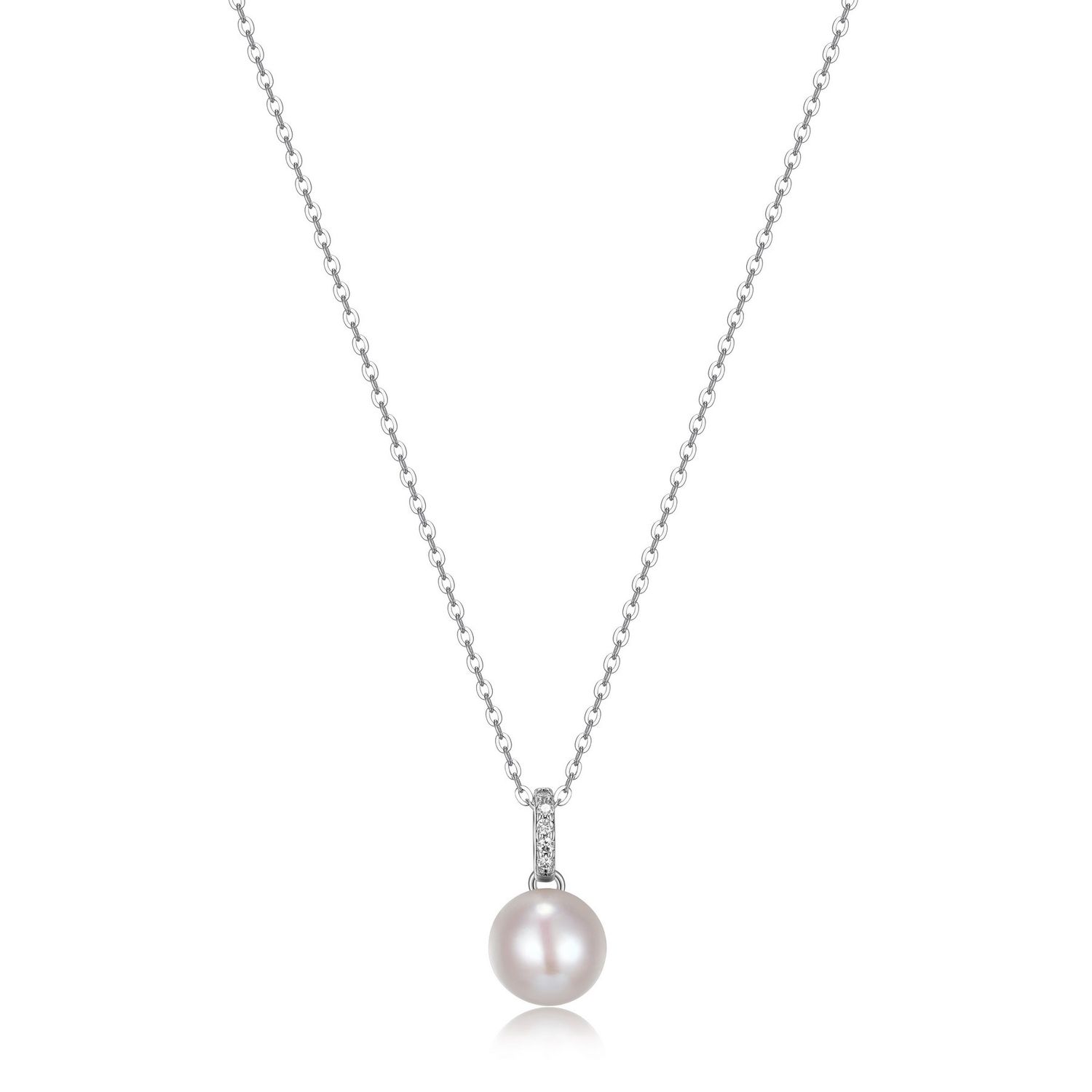 Reign Sterling Sliver Pearl Necklace R3AR089721