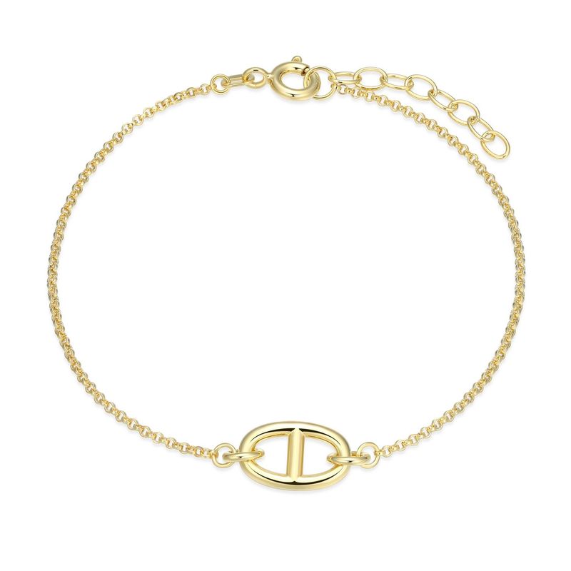 Reign Sterling Gold Plated Mariner Rolo Bracelet 31ADRVA01Q