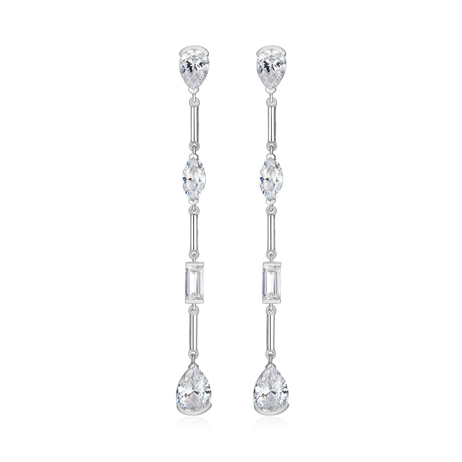 Reign Sterling Silver Multi-shape Drop Earrings R2AU5N0058