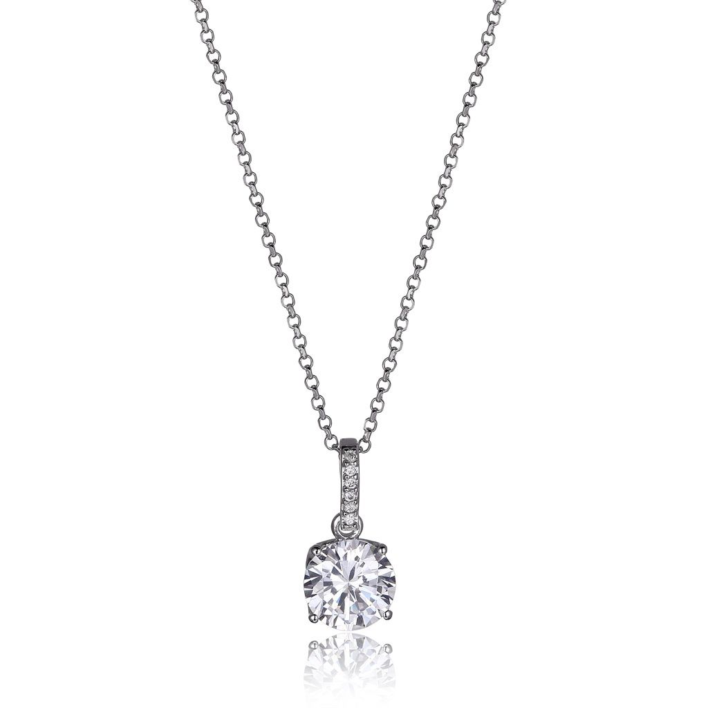 Reign Sterling Silver Solitaire Necklace R3AQ2W00Y2