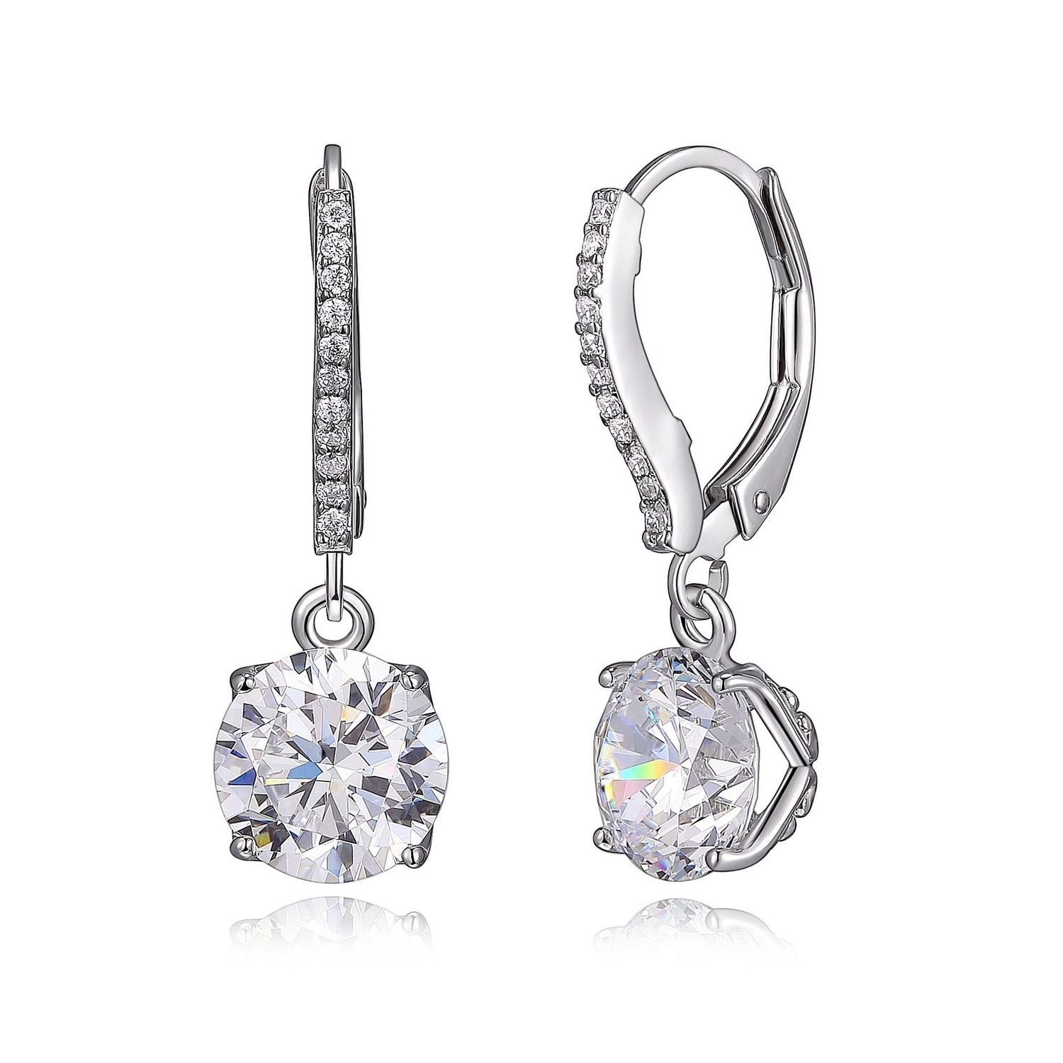Reign Sterling Silver Cubic Zirconia Micro Pave Earrings R2AKHF0003