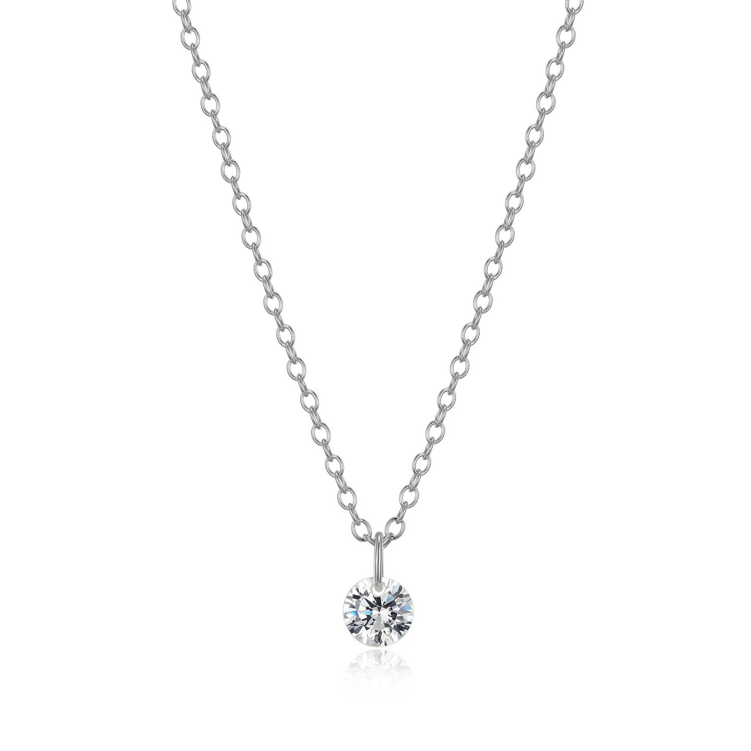 Reign Sterling Silver Solitaire Necklace R0AD3C0014