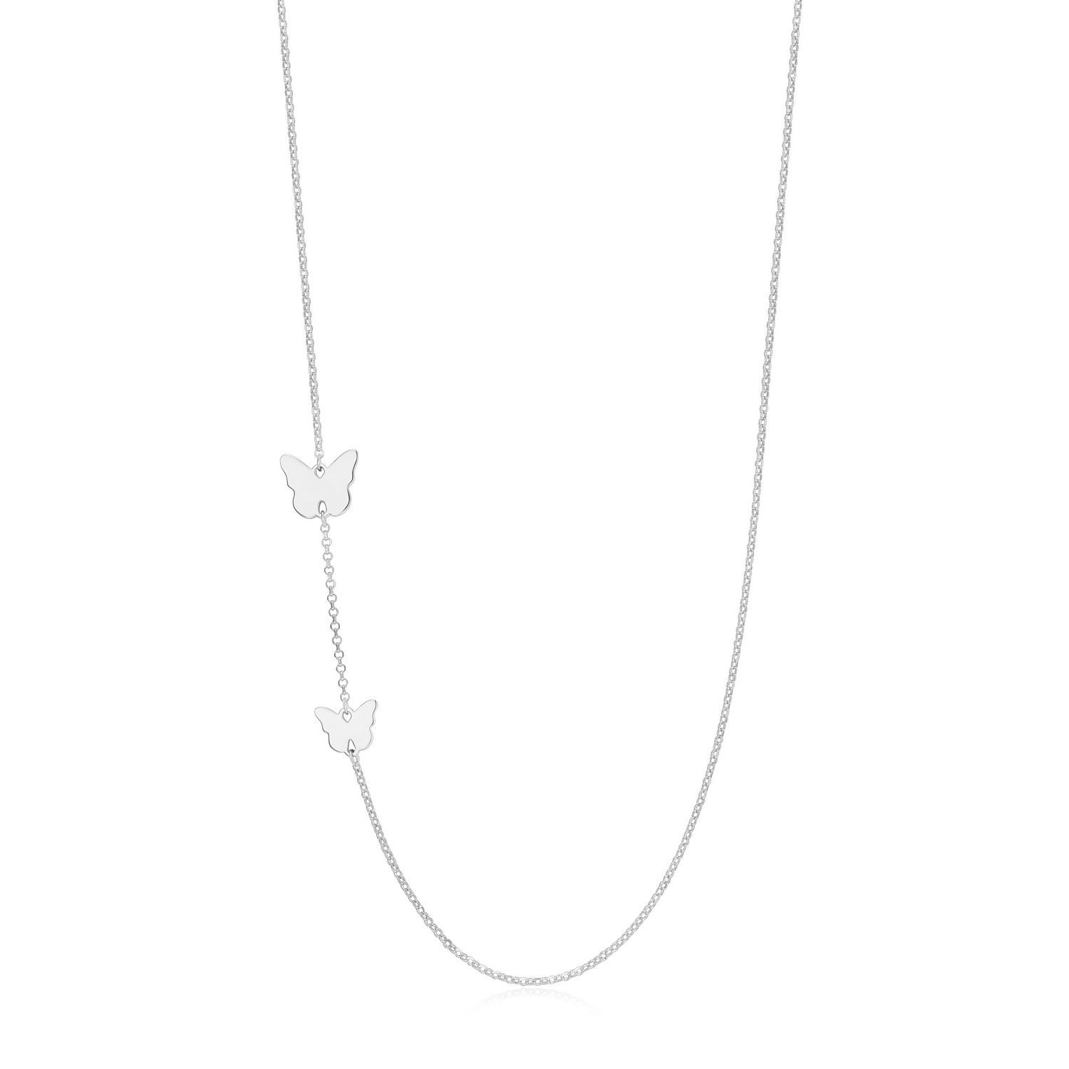 Reign Sterling Silver Whimsical Butterfly Necklace R0ADHHA012