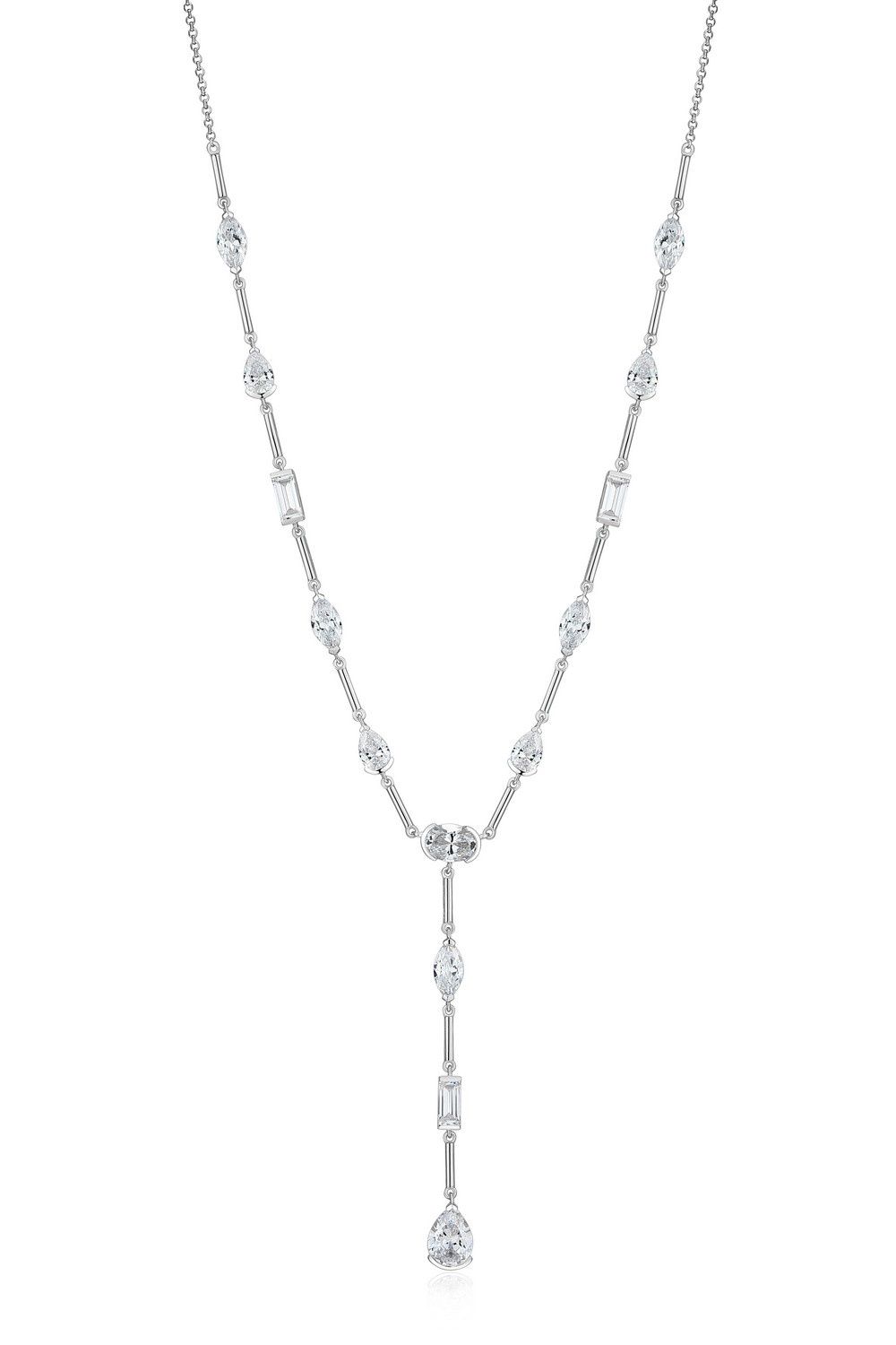 Reign Sterling Silver Multi-shape Necklace R0AC5X0016