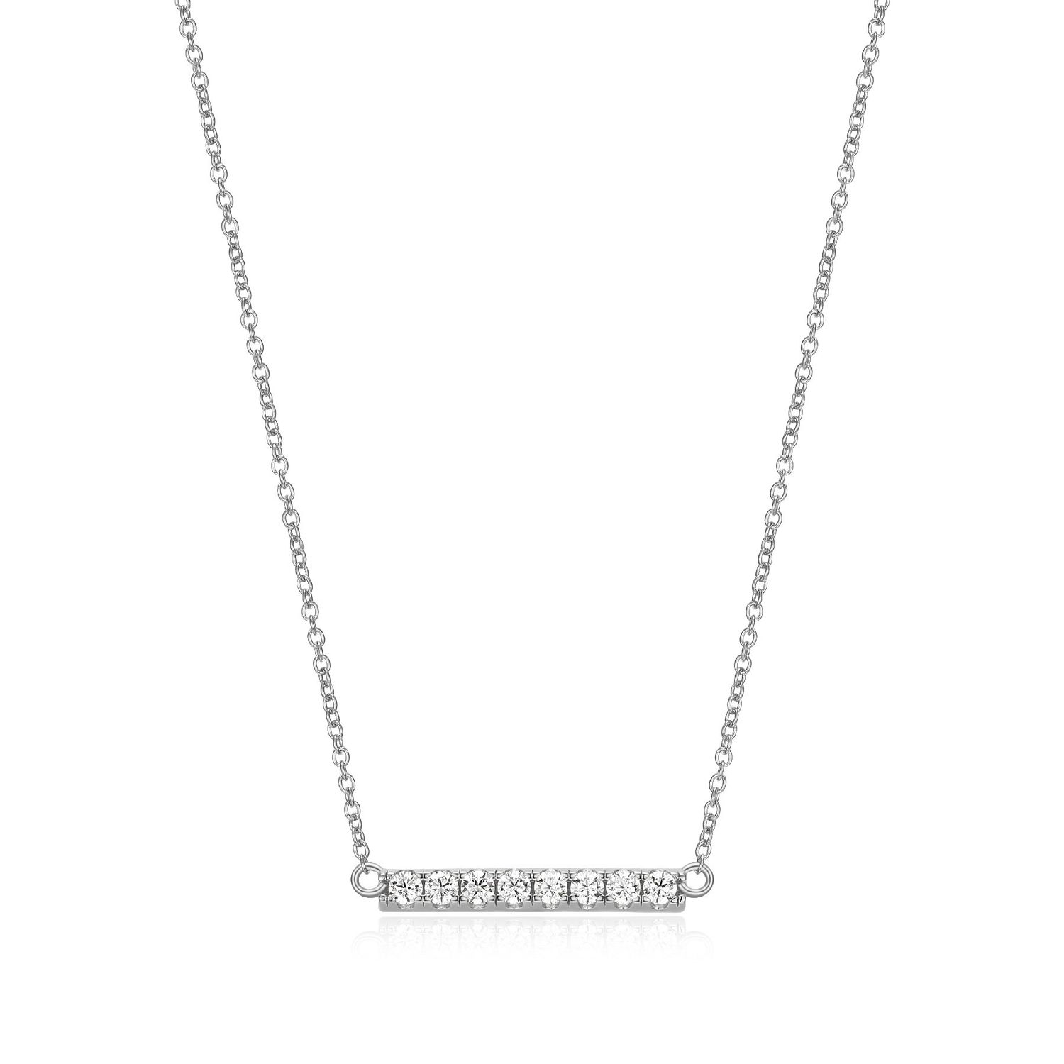 Reign Sterling Silver Bar Necklace R0ABT60042