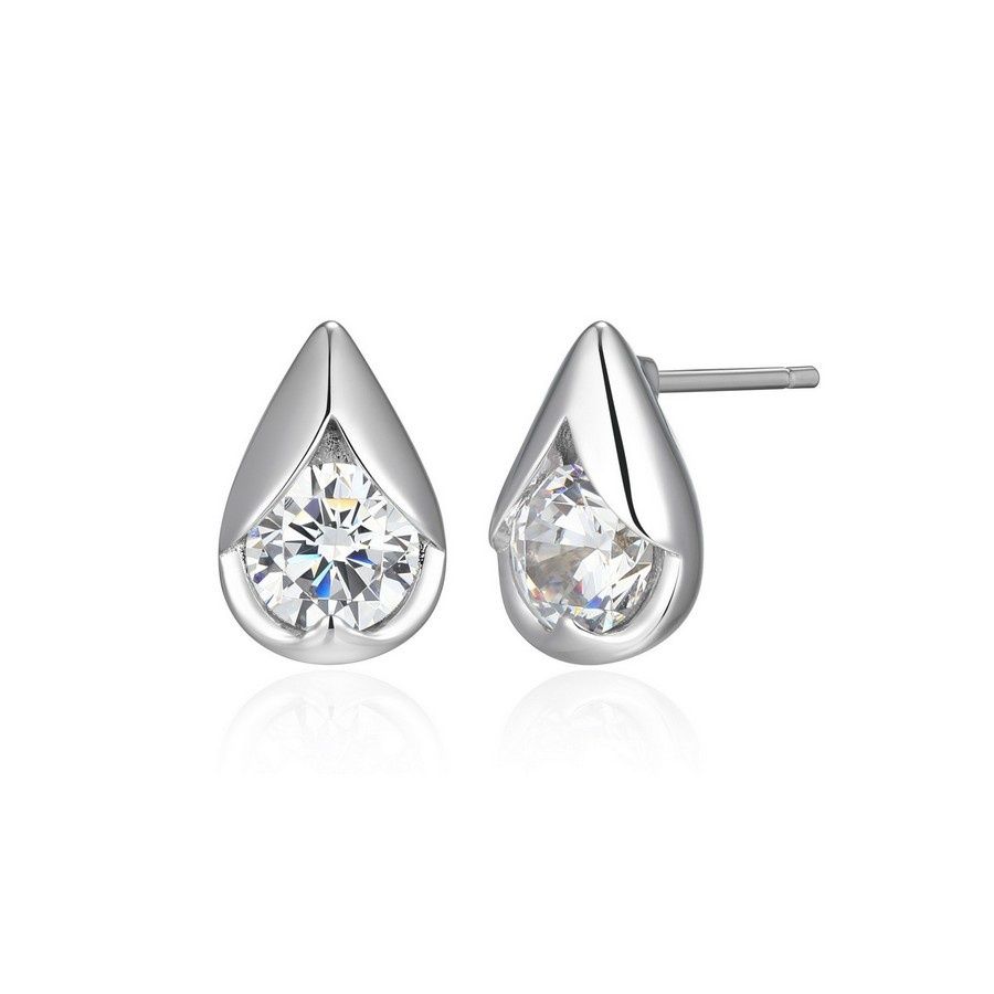 ELLE Sterling Silver Tulip Pear Earrings R2LCVD0058