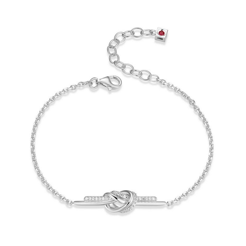 ELLE Sterling Silver Cubic Zirconia Bracelet R1LAQX004Q Unity