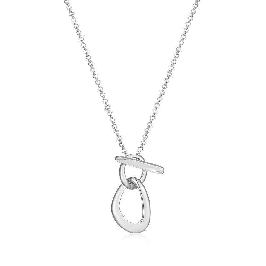ELLE Sterling Silver Celeste Open Pear Necklace R0LC0YA038