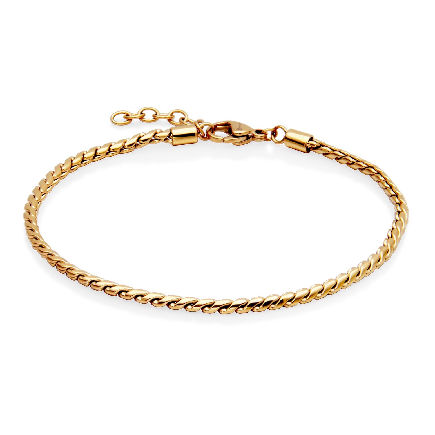 SteelX Anklet Stainless Steel - Gold Plated Snake T1XG110290